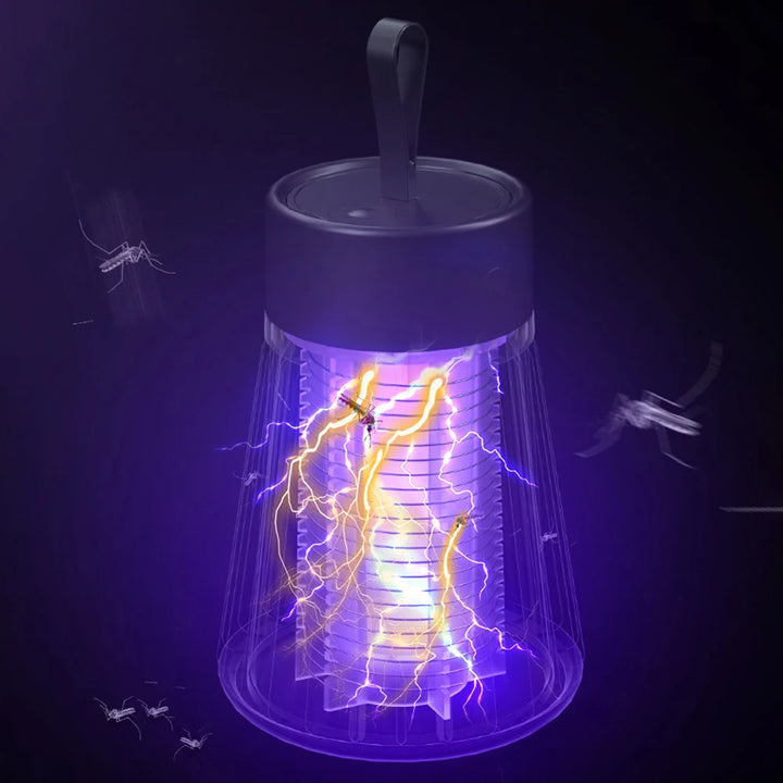 USB Rechargeable Mosquito & Fly Killer Trap – Safe, Odourless, Chemical-Free Protection for Home & Camping